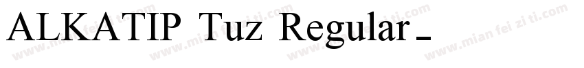 ALKATIP Tuz Regular字体转换